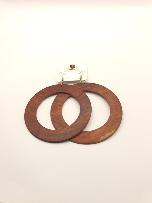 African Soul Wooden Earrings
