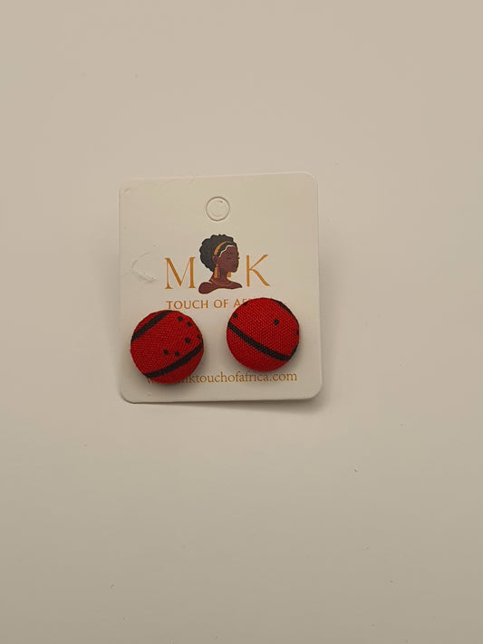 Runako Button Earrings S
