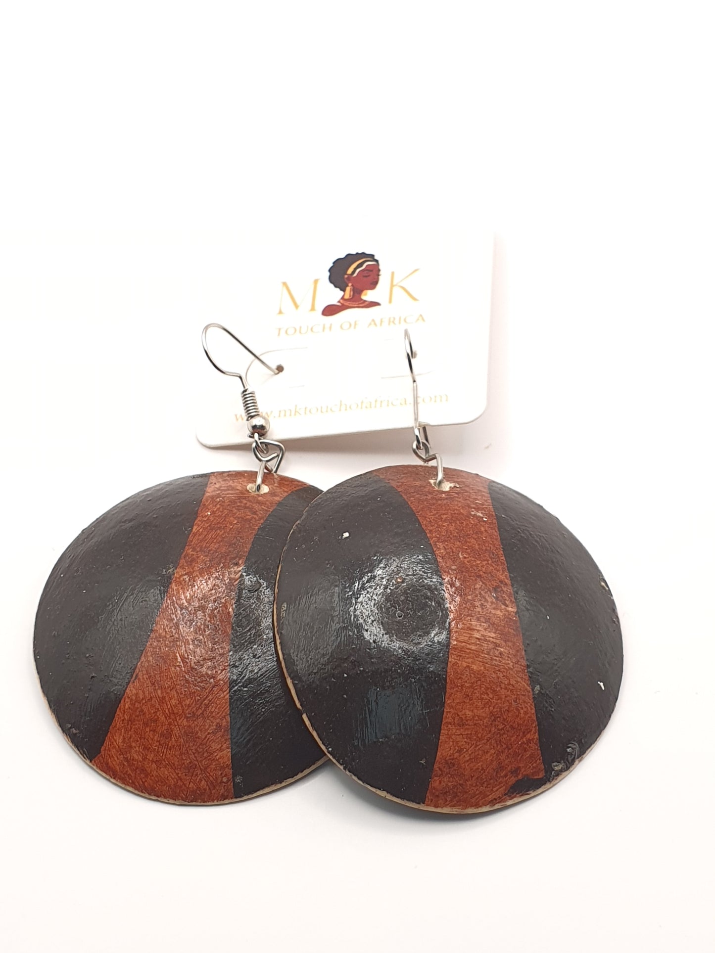 African Soul Wooden Earrings