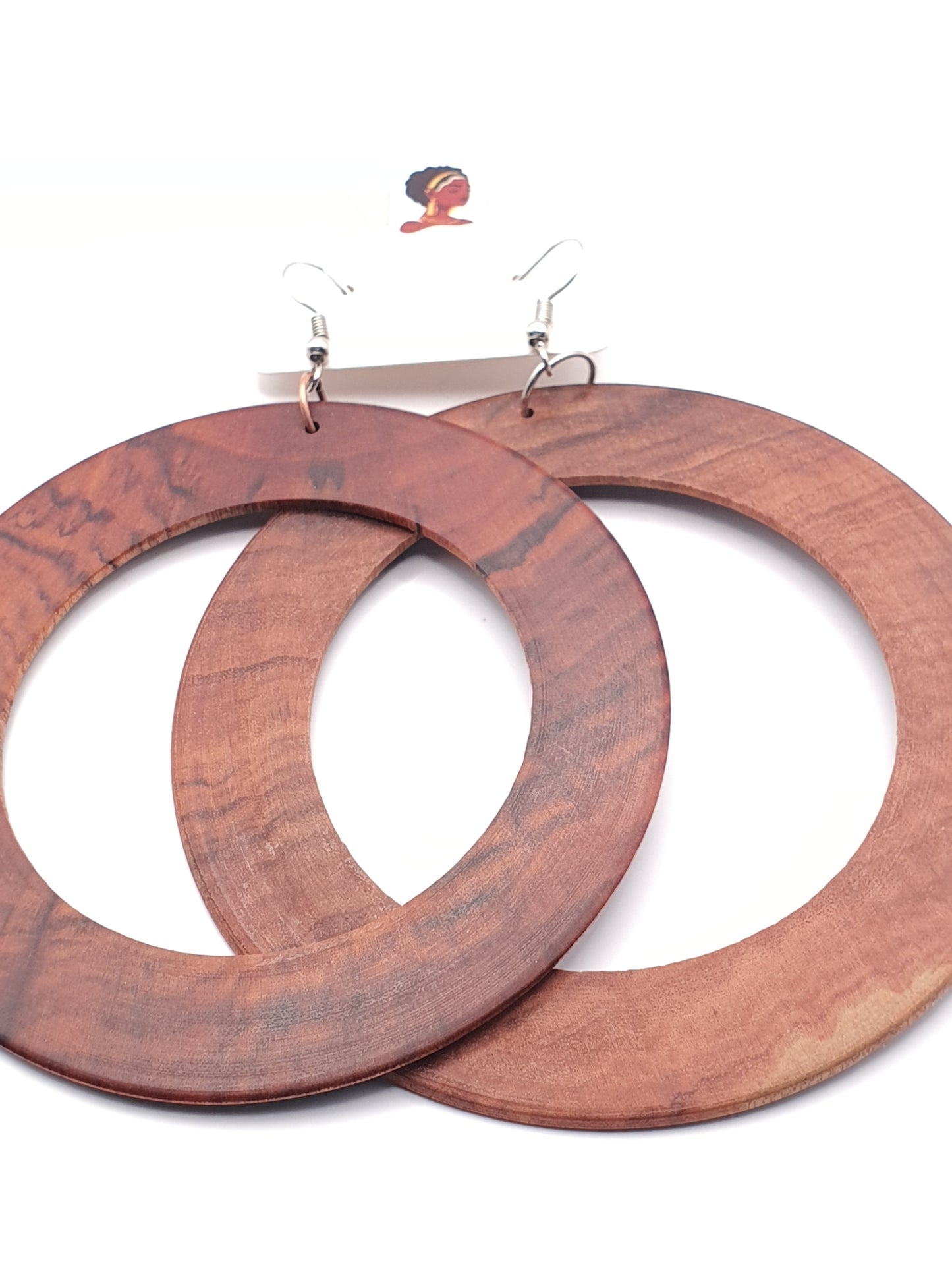 African Soul Wooden Earrings