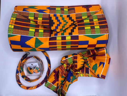 Afrochic Clutch Bag Set - Multicolour
