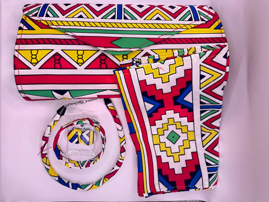 Afrochic Clutch Bag Set - Multicolour