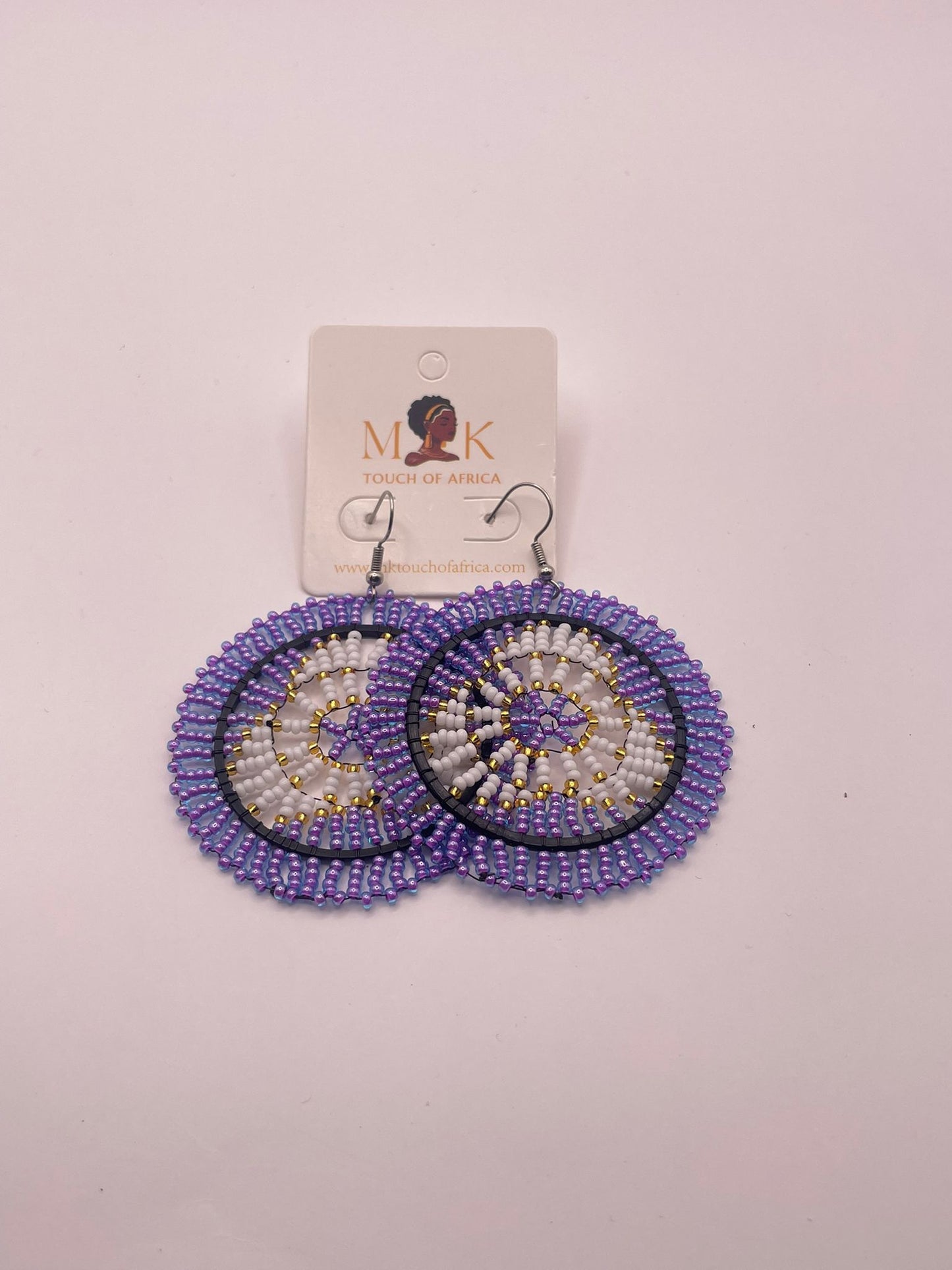 Ndebele Rings Beaded - Purple