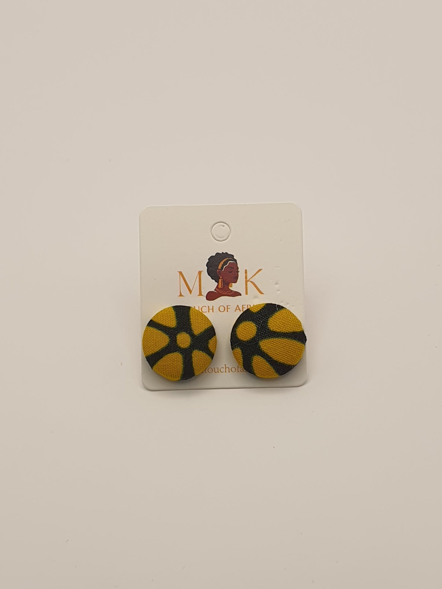Runako Button Earrings M