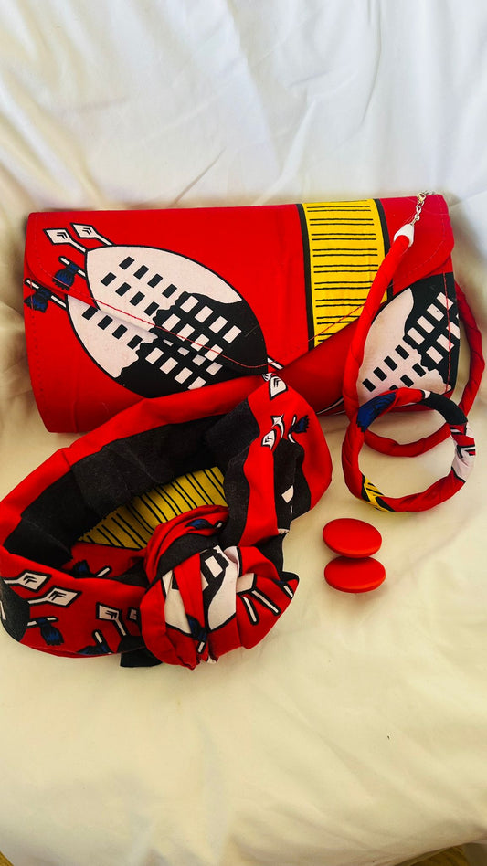 Afrochic Clutch Bag Set - Multicolour