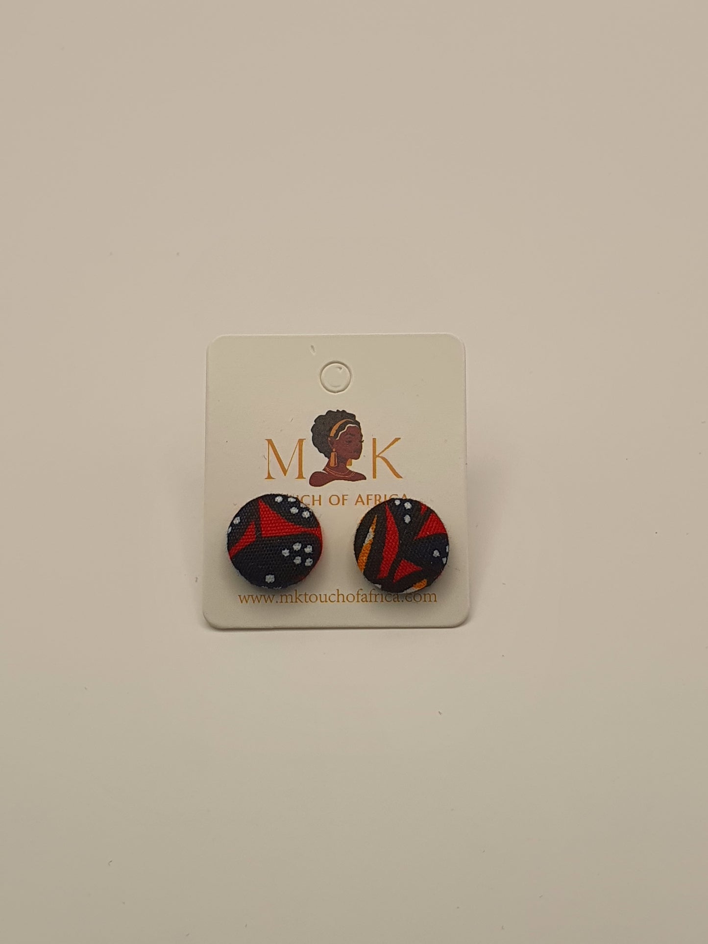 Runako Button Earrings S